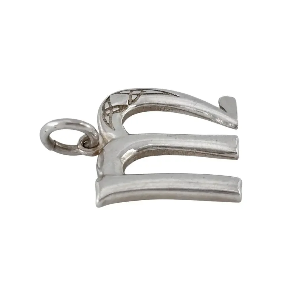 Vintage Sterling Silver 925 [Stone / Design / Motif] Pendant